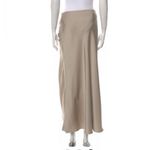 Jason Wu NWT  Satin Ruched MIDI‎ Skirt in Champagne Size Medium Photo 2