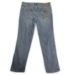 Tommy Hilfiger VTG Jeans Y2K Womens 34x28 Straight Floral Embroidered Blue Denim Photo 2