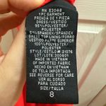 Night Way Bright Coral Gathered Stretch Cowl Neck Formal Maxi Dress 8 Draped Orange Photo 14