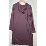 Pure Jill Luxe Tencel Hooded Long Cardigan With Pockets S Purple Photo 5