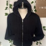 Brandy Melville Cropped Black Hoodie Photo 0