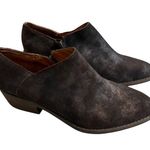 Lucky Brand Ferryn Bracken Aurora Brown Metallic Waxed Suede Ankle Bootie, Sz 6 Photo 3