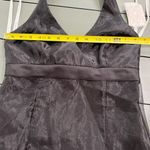 David's Bridal NWT  Halter Satin Tea-length Black Event Dress Whimsigoth Photo 11