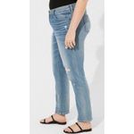 Torrid NWT  Womens Plus Size Boyfriend Straight Distressed Jeans 22XS Extra Short Photo 1