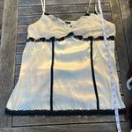 The Limited  Cream and Black Lace Chemise Photo 5