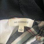 No Comment  Oversized Flannel Hoodie Photo 1