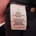 Aeropostale AERO Black Wash Denim Button Fly 90s High Rise Cut Off Shorts size 8 Photo 3