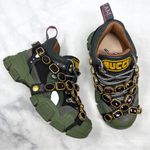 Gucci Flashtrek SEGA Removable Crystal Embellished Belt Sneaker Shoes Green 35 Photo 2