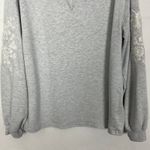 Skies Are Blue Embroidered Pullover Gray Sweater Size Medium Photo 3