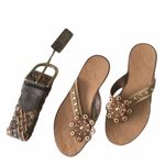 Anthropologie HTF: new x Linea Pelle ❃ Braided Leather Belt ❃ Khaki Brown Root Photo 1