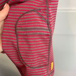 Lole  Melon & Gray Striped Racerback Tank Top Photo 6