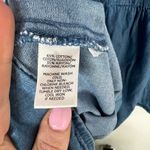 Loft  Chambray Denim Drop Waist Popover Cotton Blend Tank Dress Size Medium Photo 6