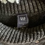 Gap turtleneck sweater gray pink snap neckline Photo 2