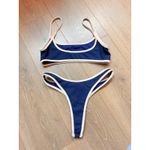 Tai Swim Quinn 2pcs Bikinis Set Hawaii Bali Floral Beach Pool Swimming Medium Blue Photo 7