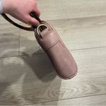 Anthropologie Pink Leather Tortoise Shell Handle Small Bag Photo 3