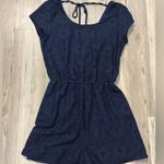 Maurice's  Navy Blue Lace Romper Photo 0