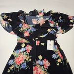 LPA  Button Up Midi Dress in Midnight Roses Photo 4