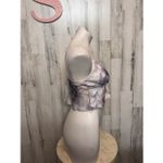 Timing Marble Print Satin Cami Crop Top Size Small Photo 6