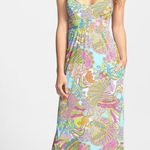 Trina Turk ✨HP✨ "Coral Reef" Maxi Sz Large Dress✨ Photo 0