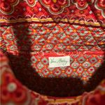 Vera Bradley Large Quilted Red Tote Bag With Toggle Closure Photo 3