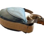 True Religion Washed Denim Hobo Shoulder Bag Photo 4