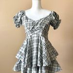 HYFVE  | Plaid Tiered Ruffle Romper Sz M Photo 1