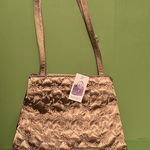 Nine West New  flower power champagne beige hand shoulder purse bag NWT Photo 1