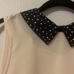 Forever 21  cream & black sheer top size small #21 Photo 2