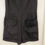 Theory Hadrine Blend Black Linen Romper Photo 6