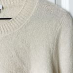 Cuyana Alpaca Wool Rolled Cuff Sweater in Ecru Cream Size Medium Photo 2
