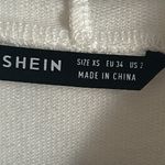 SheIn Women’s White Lightweight Buttery Soft Knit Zip-Up Hooded Crop Jacket Photo 10