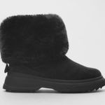 ZARA Women Faux Suede Faux Fur lined winter boots Size 6.5 (New with tag) Photo 0