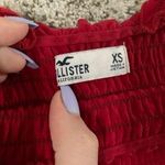 Hollister ruched red cropped tank Photo 1