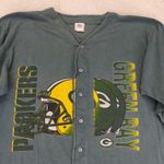 Vintage 1996 Green Bay Packers NFL Game Day Button Down‎ Baseball Jersey Large Photo 2
