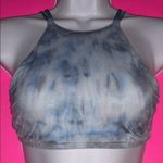 frankie's bikinis  Blue Tie-Dyed Bikini Top Photo 1