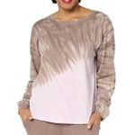 AnyBody Cozy Knit Tie Dye Long Sleeve Top Size 1X NWT Purple Photo 0