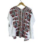 Umgee USA Embroidered Kimono Cardigan White Red Teal Floral Boho Plus Size Size undefined Photo 2