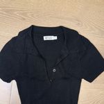 Beginning Boutique  Black Ribbed Polo Dress size XS/S Photo 1