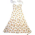 Reformation NWT Emmie Midi in Limonada Floral Tie Straps Georgette Dress 10 Photo 1