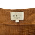 Sézane Federica Brown Short Romper Cotton Gauze Women’s Size FR 38 / US 6 Photo 1