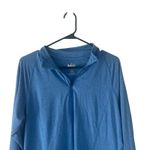 REI Coop Women's Size Large Blue Half Zip Long Sleeve Pull Over Top Photo 1