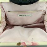 Banana Republic  Floral Satin Bamboo Handle Clutch Purse Gold Frame Photo 6