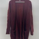 Charlotte Russe Size XL Cardigan Sweater Rib Knit Open Front Long Line Vintage Photo 1