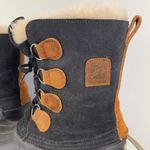 LaCrosse Black Brown Leather Felt Lined Lace Up Mid Calf Waterproof Winter Boots Photo 7