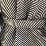 Double Zero  Black White Sherpa Collar Tie Front Sweater Women's Size Small Photo 7