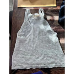 Sky And Sparrow White Knit Crochet Tank Top Size XS Photo 2