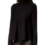 Cinq à Sept NEW Cinq A Sept Essonne Long Sleeve Turtleneck Pullover Black Women’s Size Large Photo 0