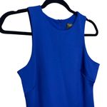 Taylor Sleeveless Mini Dress Feather Hem Zip Back Photo 3