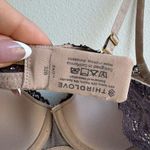 Third Love  Bra Size 32B Memory Foam Lace Balconette 24 / 7 Purple Nude Photo 4