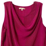 CAbi  Polka Dot‎ Floral Drape Neck Tank Size Medium #983 Photo 2